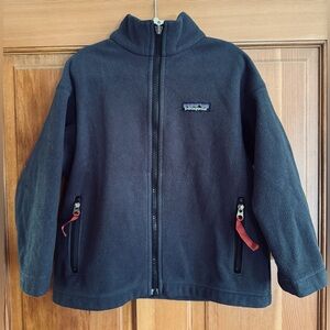 Patagonia Kids Zip-Up Fleece Jacket, Size XS, Grey